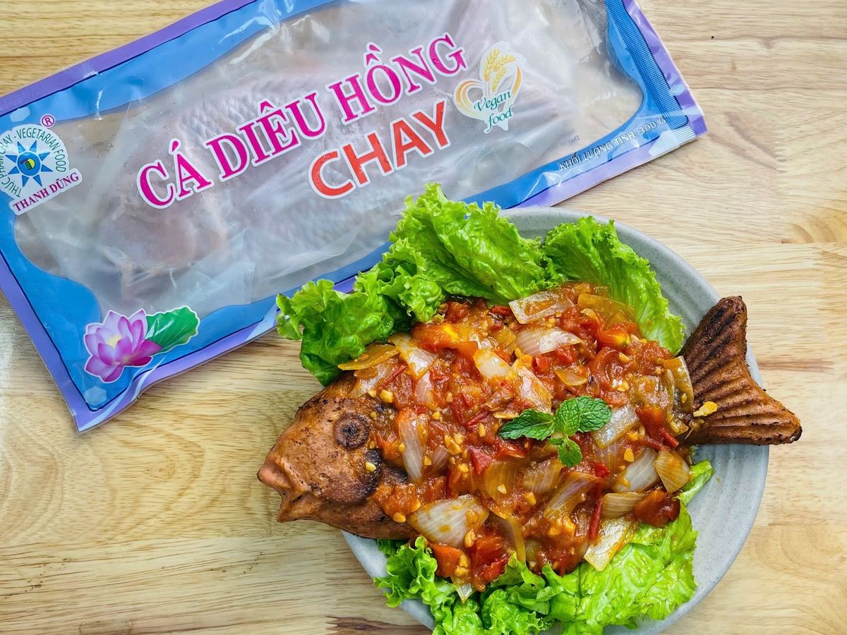 Cá diêu hồng chay sốt cà chua