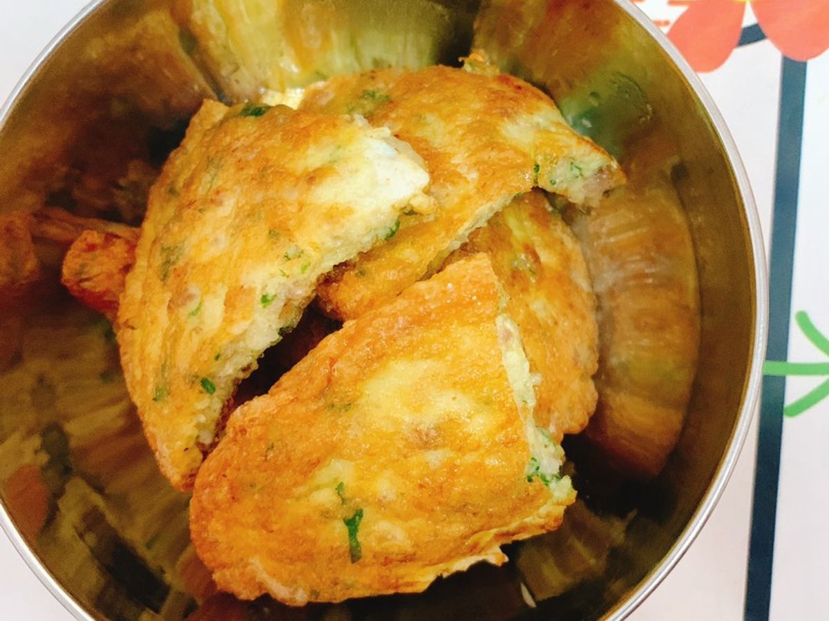 Trứng đúc thịt lá lốt