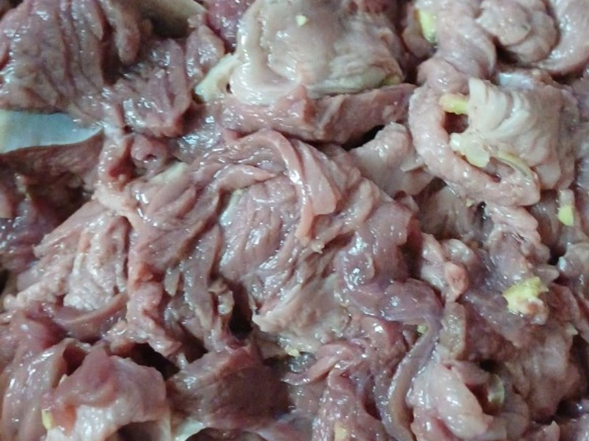 Thịt ngựa bạch nhúng mẻ