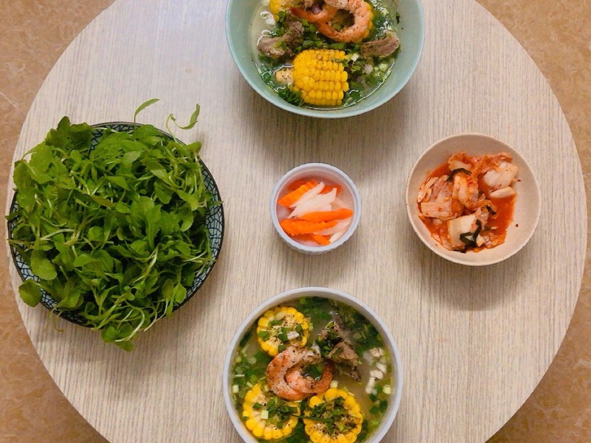 Nui sườn tôm