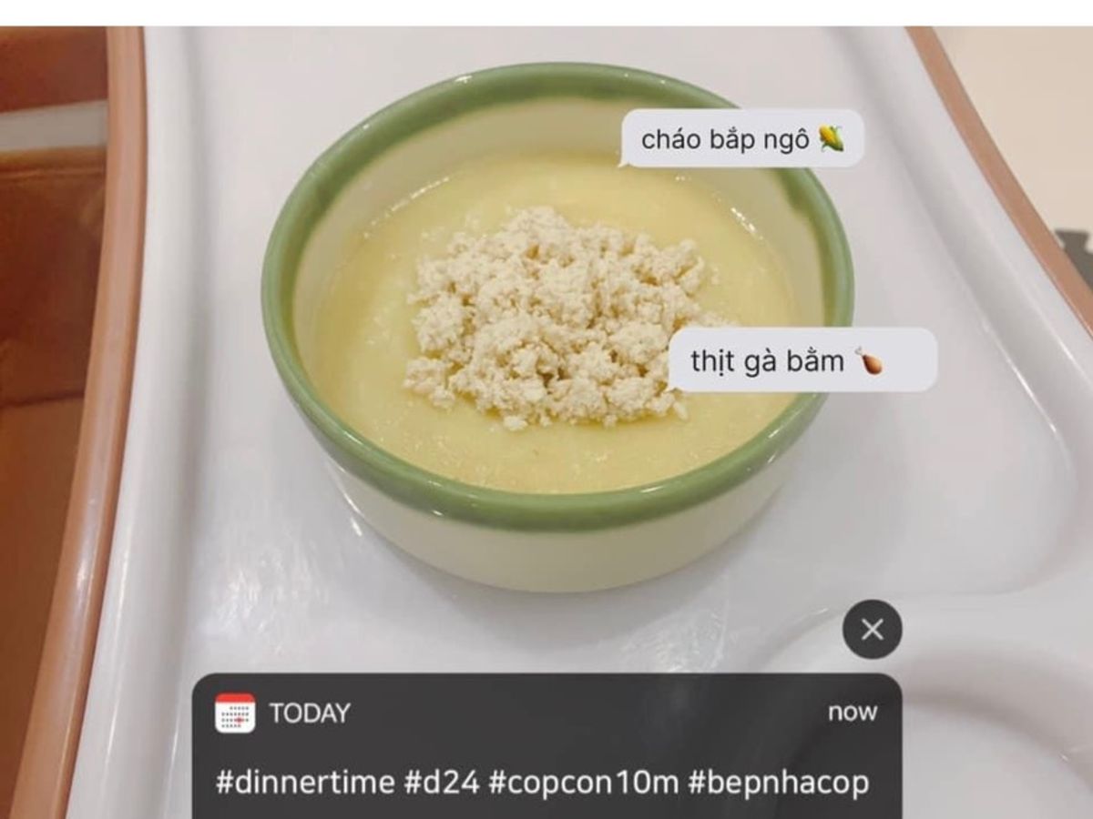 Cháo thịt gà 🐔 bắp ngô 🌽