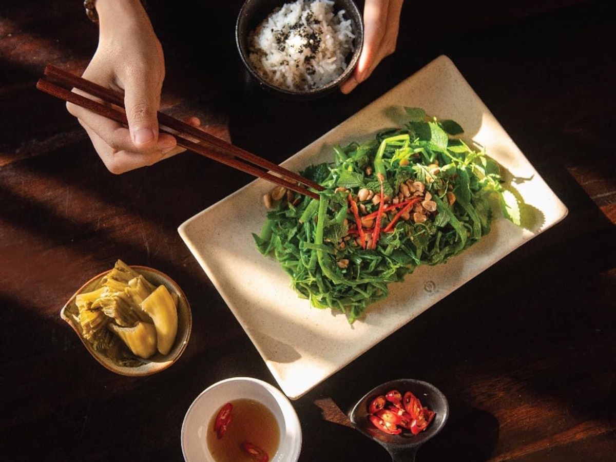 Nộm rau muống|Món chay thường ngày