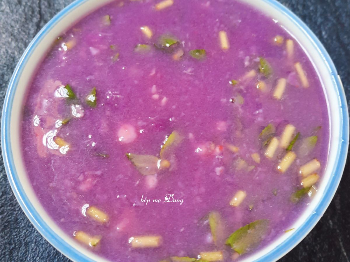 Canh khoai mỡ nấu tôm tươi