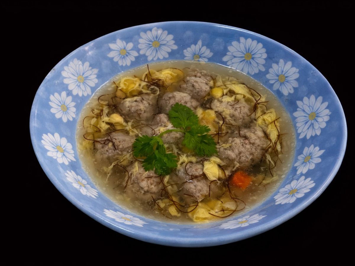SP.0796 - Súp Tóc Tiên Thịt Viên