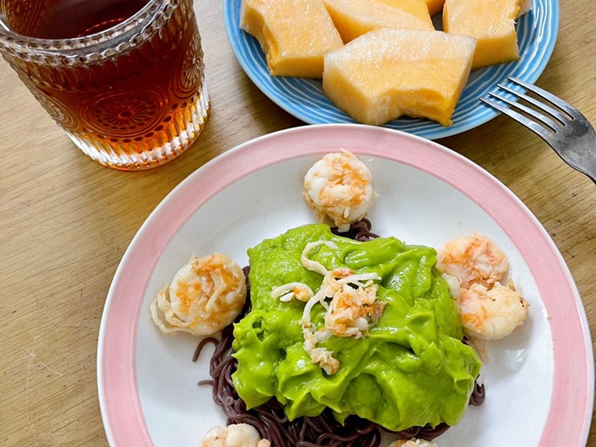 Mì lứt tôm sốt bơ lạnh 🍤🥑🧄