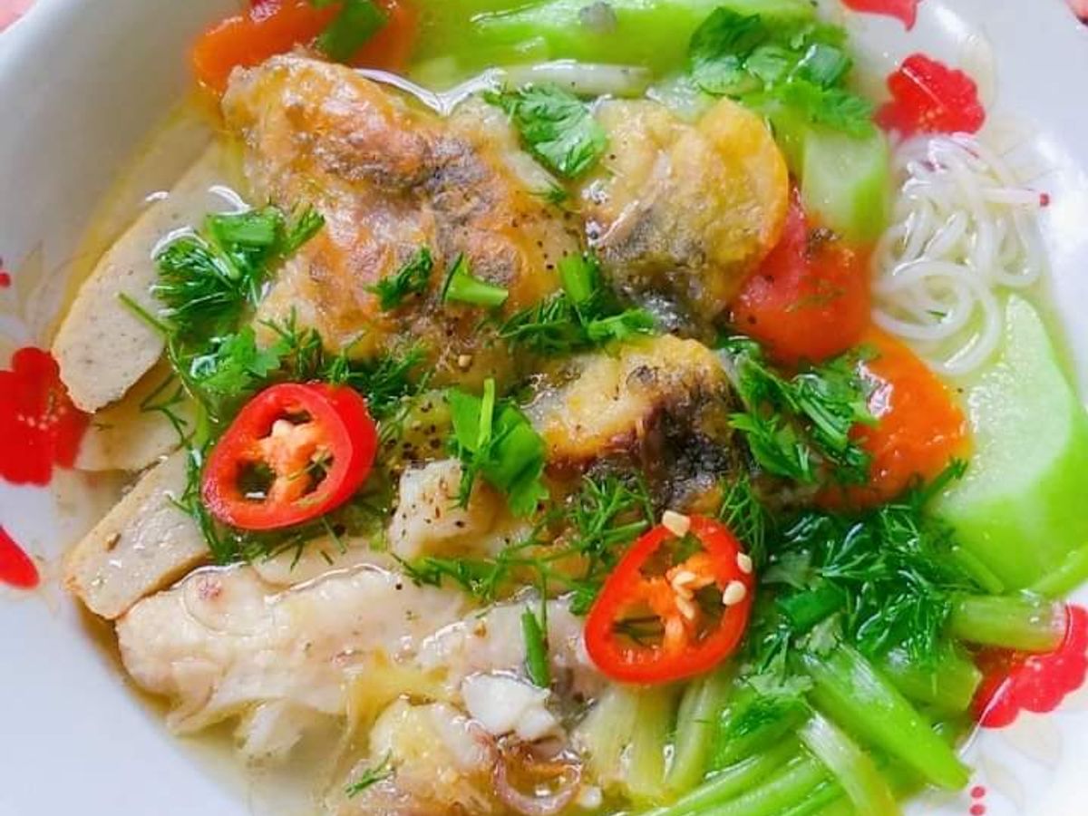 Bún cá rô chả cá