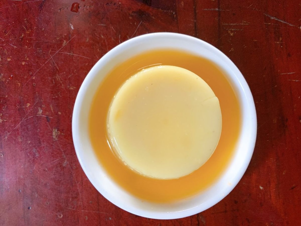 Đậu hũ non khoai lang sốt quýt