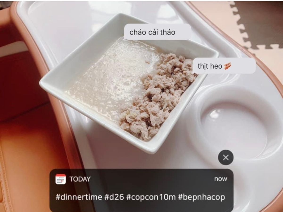 Cháo thịt heo 🥓 rau cải thảo