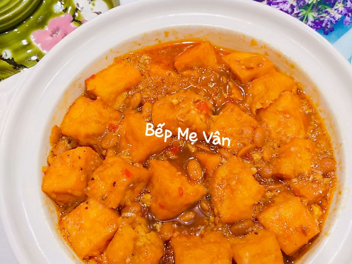 Đậu hủ kho tương hột (món chay)