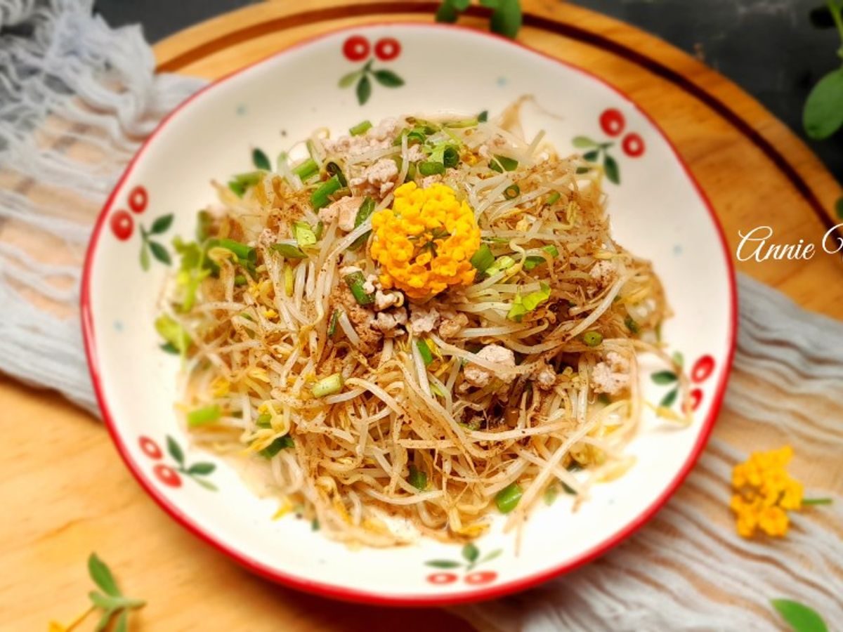 Giá xào thịt xay