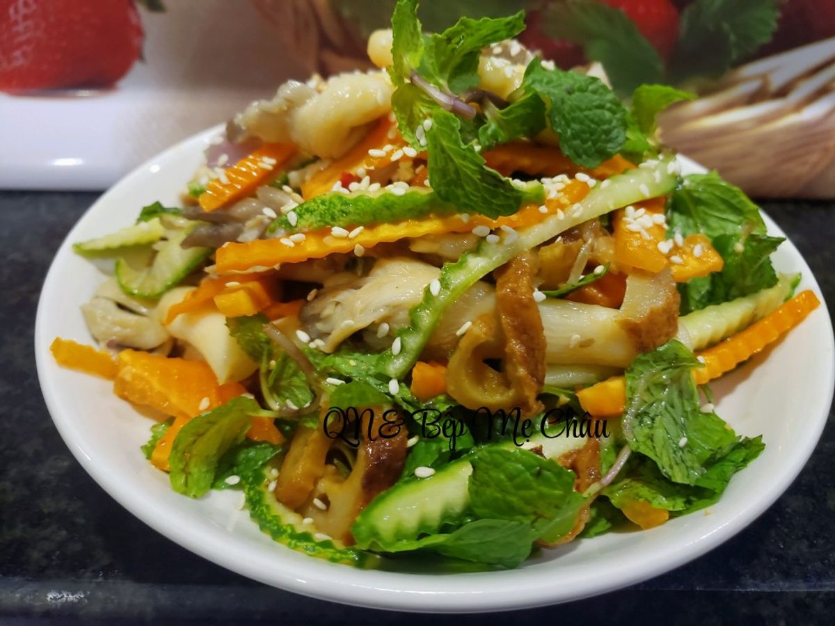 Gỏi nấm bào ngư chay