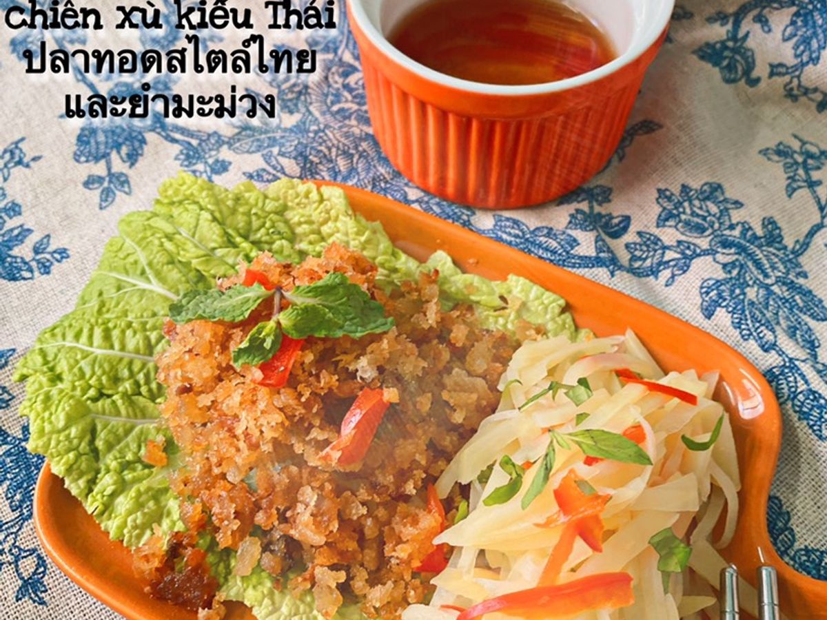 Gỏi xoài và cá chiên xù kiểu Thái (phiên bản dành cho em bé)