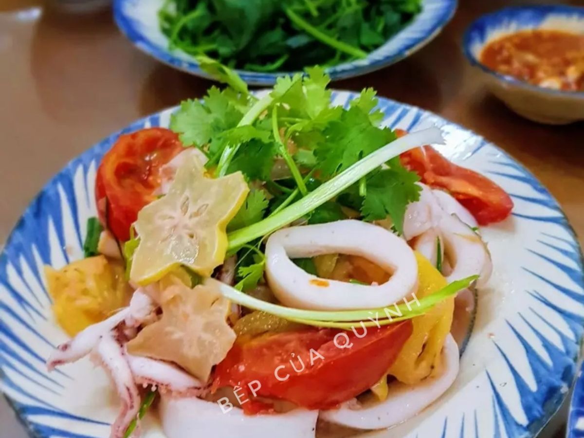 Mực ống xào