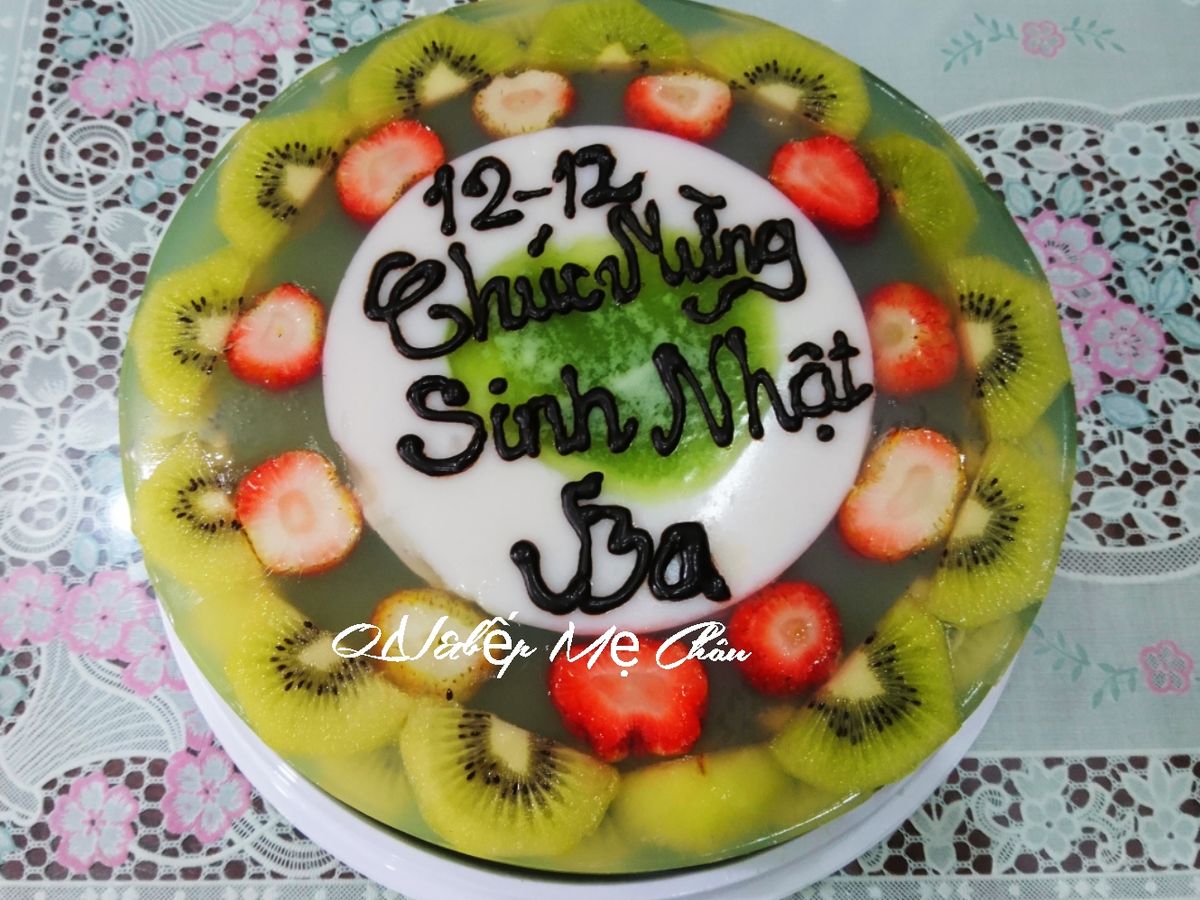 Rau câu bánh sinh nhật