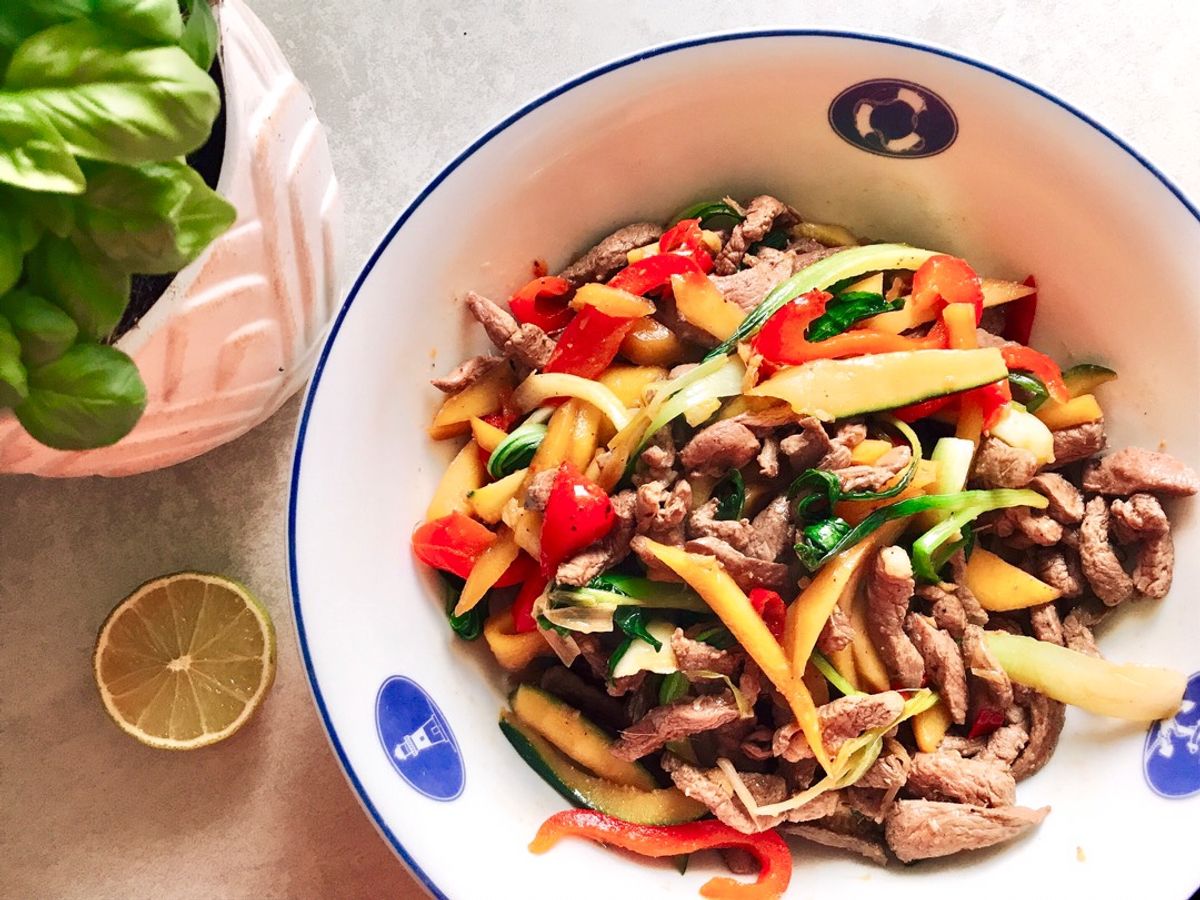 Bò Xào Rau Củ Kiểu Thái Lan