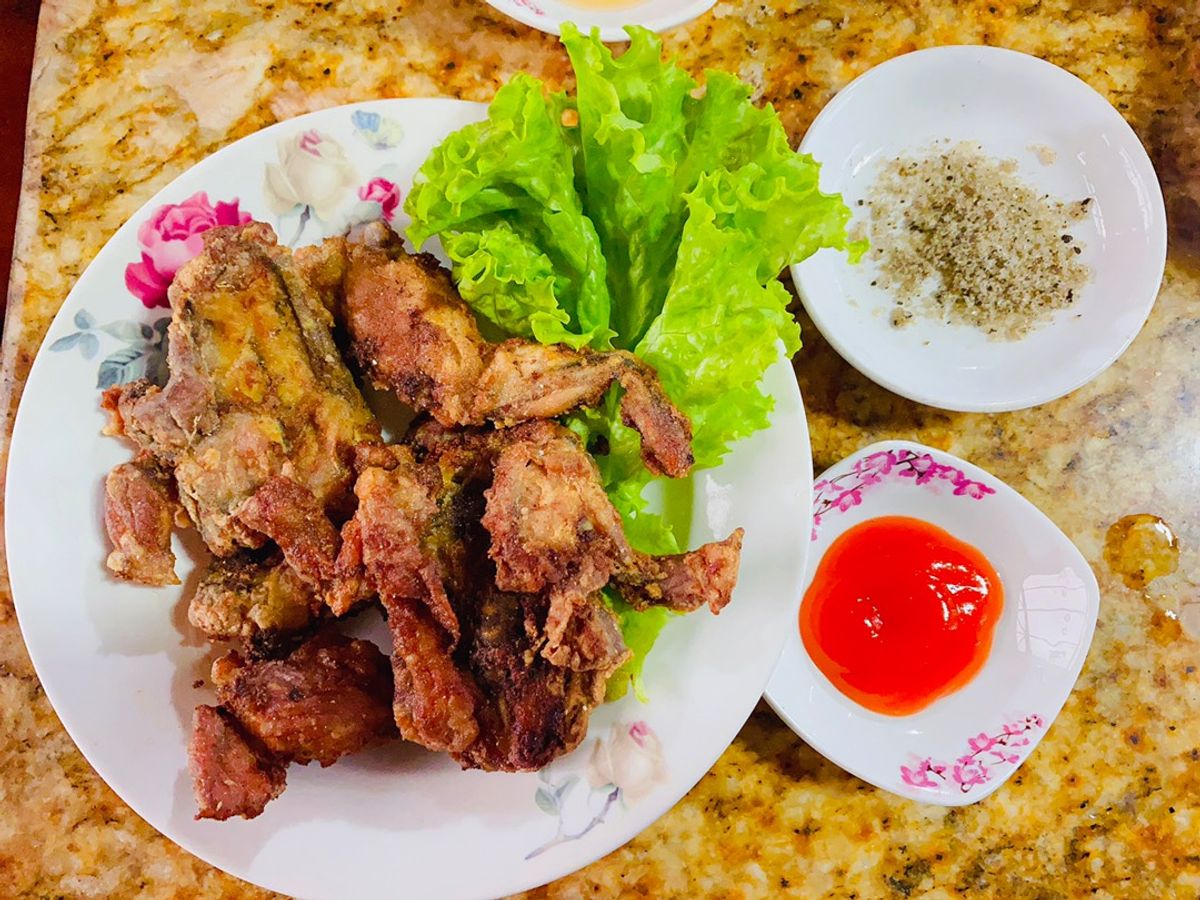 Ếch chiên bột giòn
