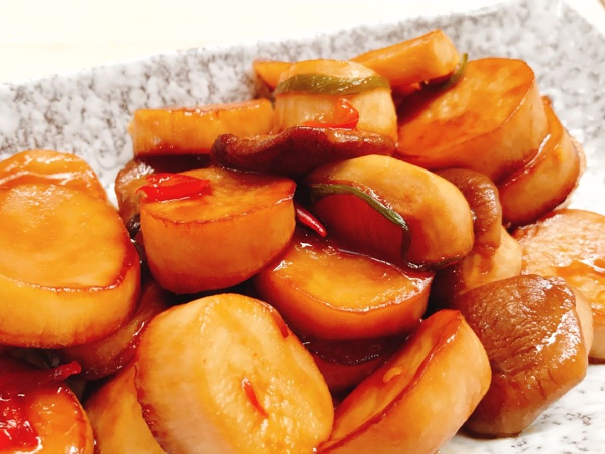 Nấm đùi gà rim tương ớt