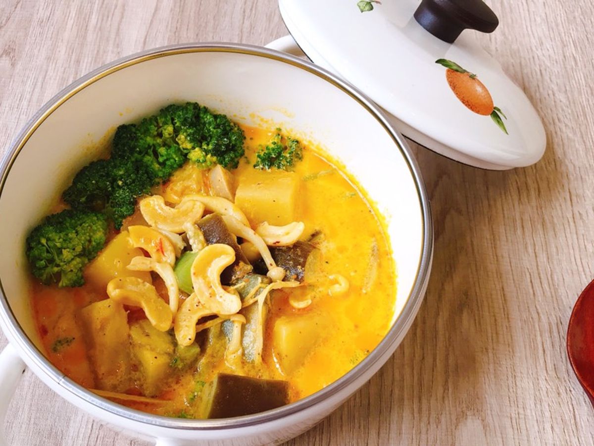 Cà ri rau củ nấm và hạt