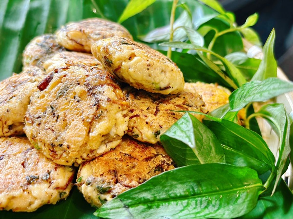 Chả đậu hũ chà bông nấm