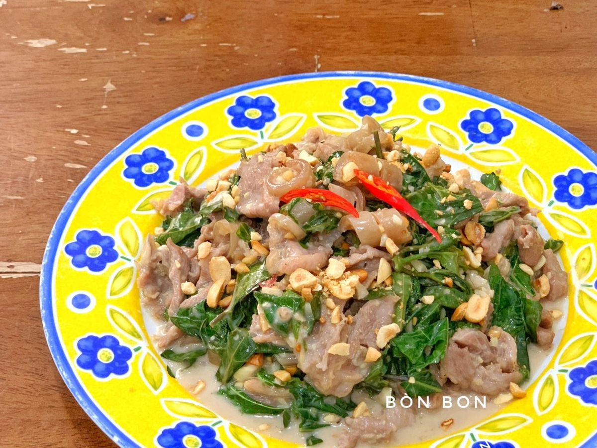 Bê Thui (Bò Tơ) Xào Lá Cách
