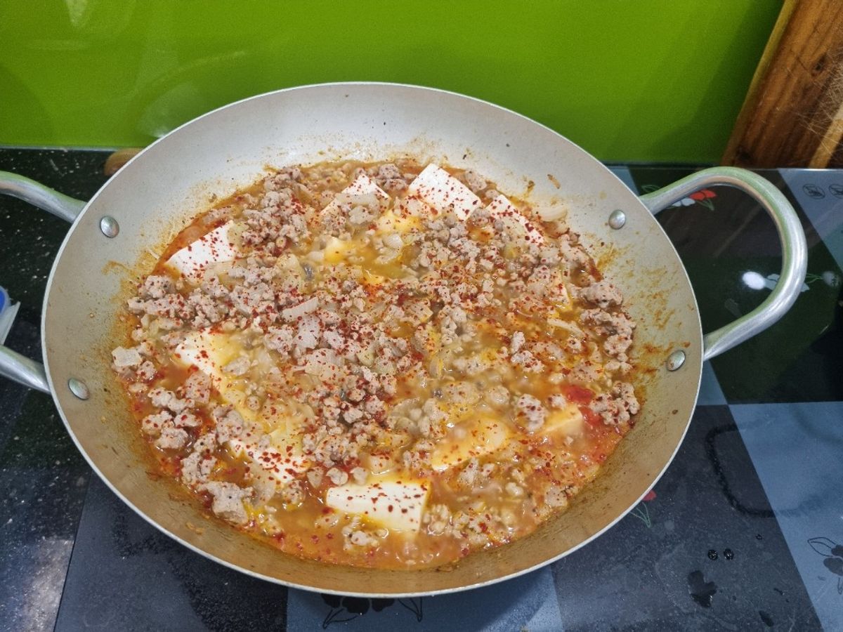 Thịt Băm Sốt Đậu Hủ Non Cà Chua