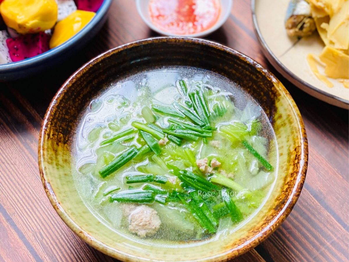 Canh Cải Thảo Nấu Thịt Bằm