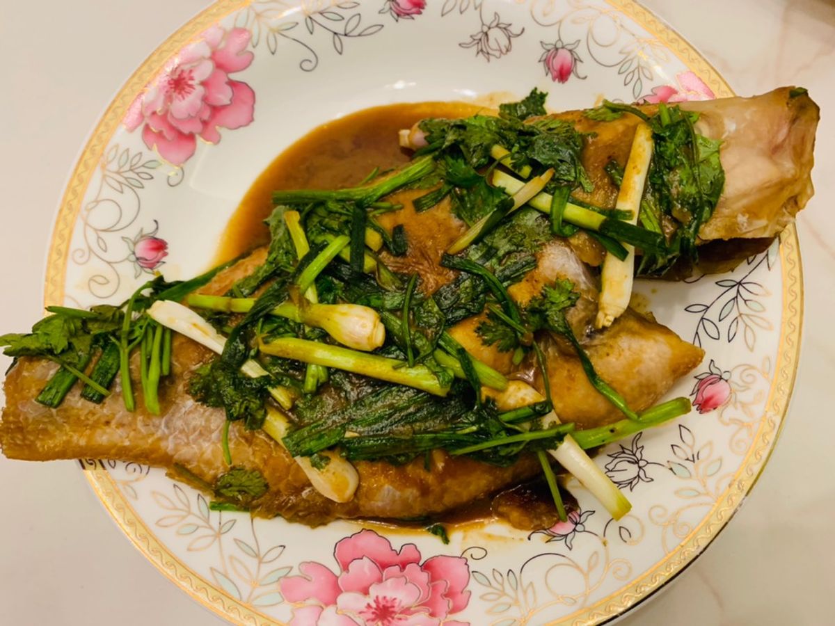 Cá diêu hồng với tương miso