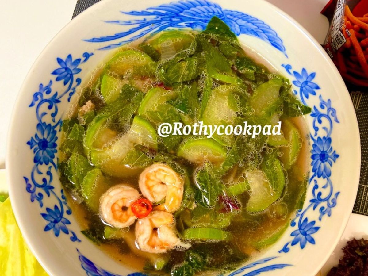 Canh mướp hương nấu tôm 🍤