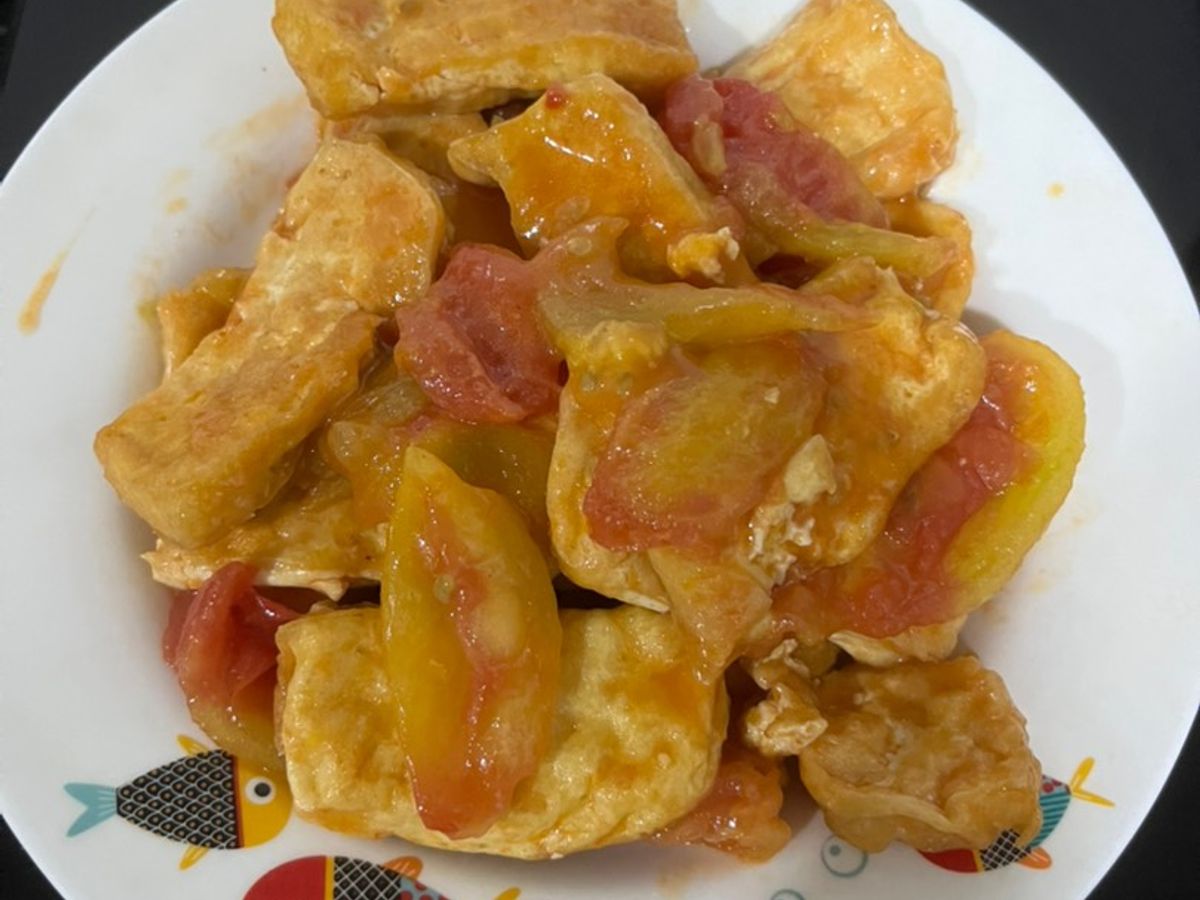 Đậu phụ sốt cà chua