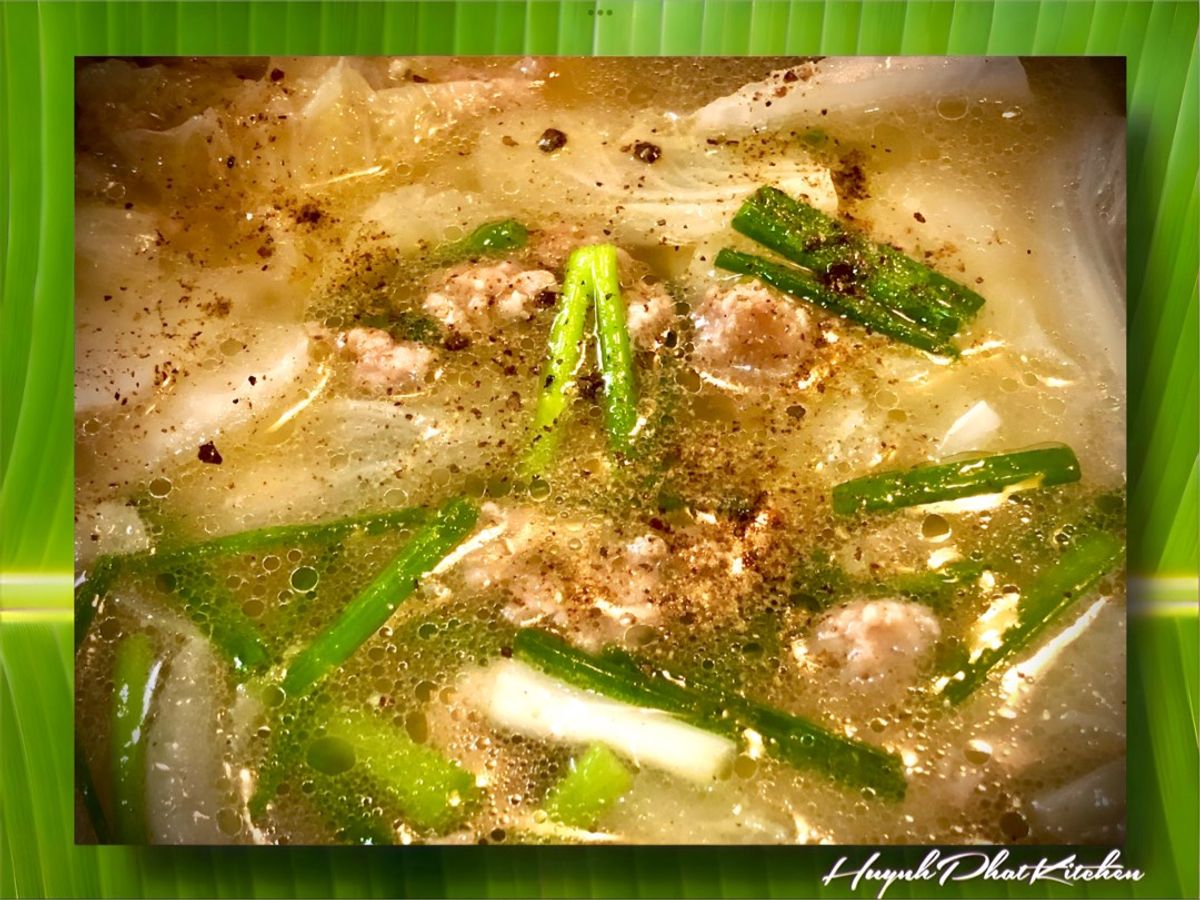 Canh Cải Thảo Thịt Băm