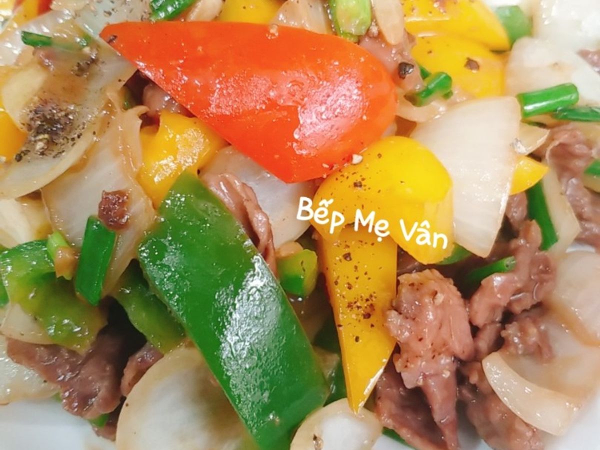 Ớt chuông xào thịt bò