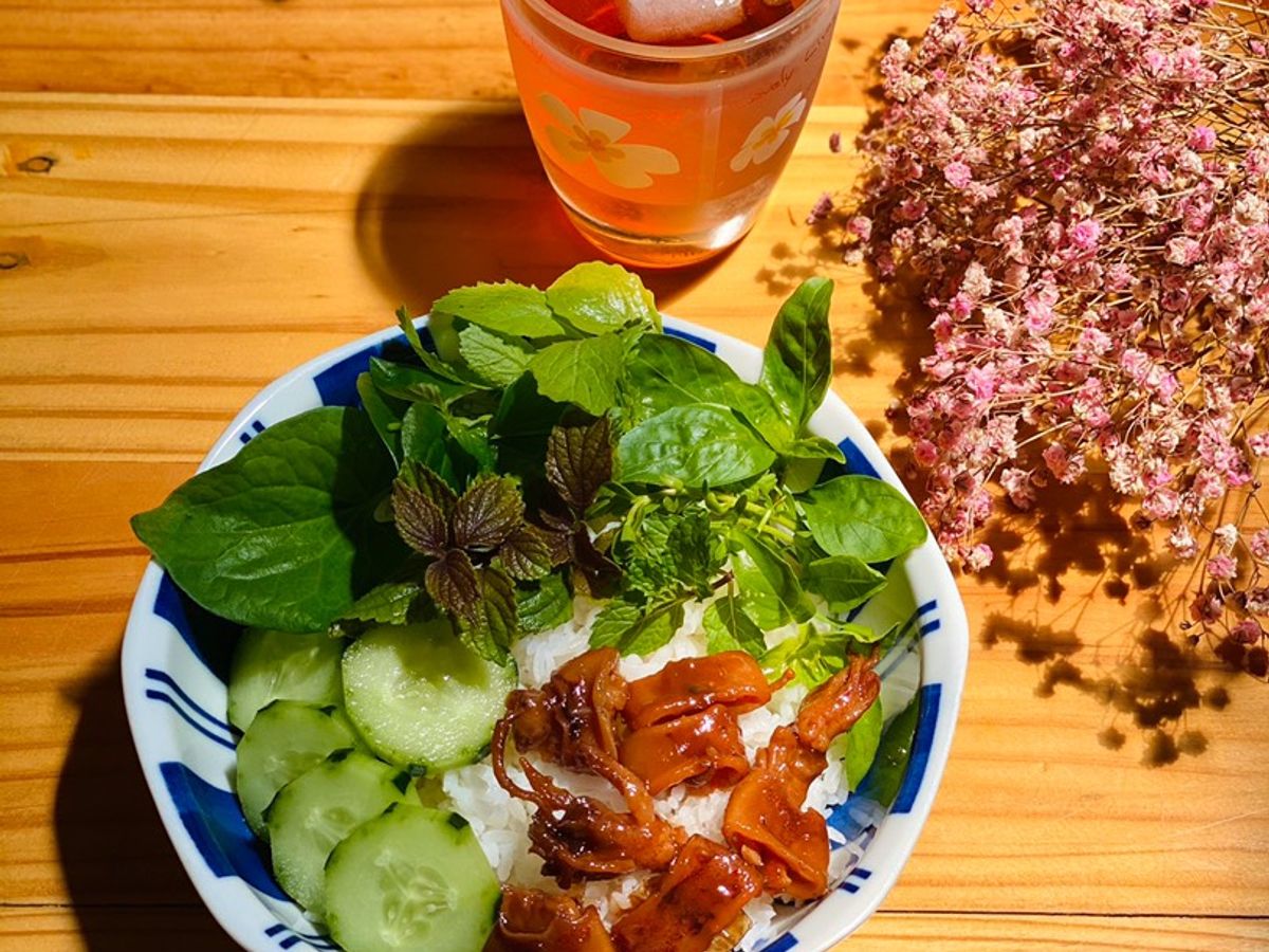 Cơm Mực Muối Ram Me