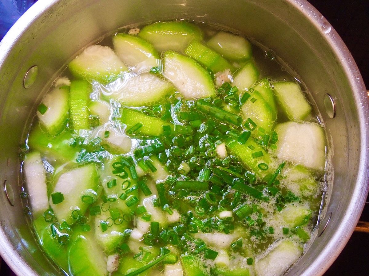 🦐 Canh bí nấu tôm