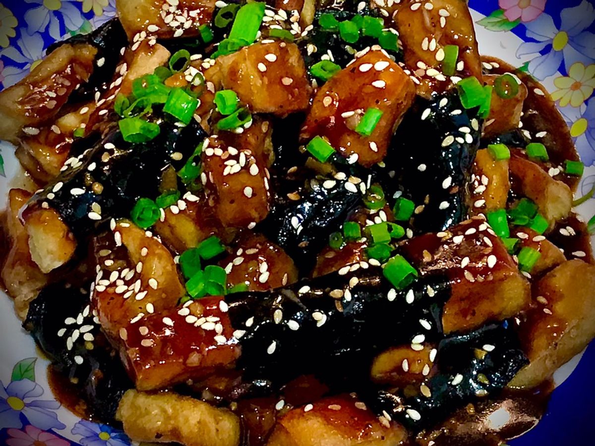 Đậu hũ cuộn rong biển