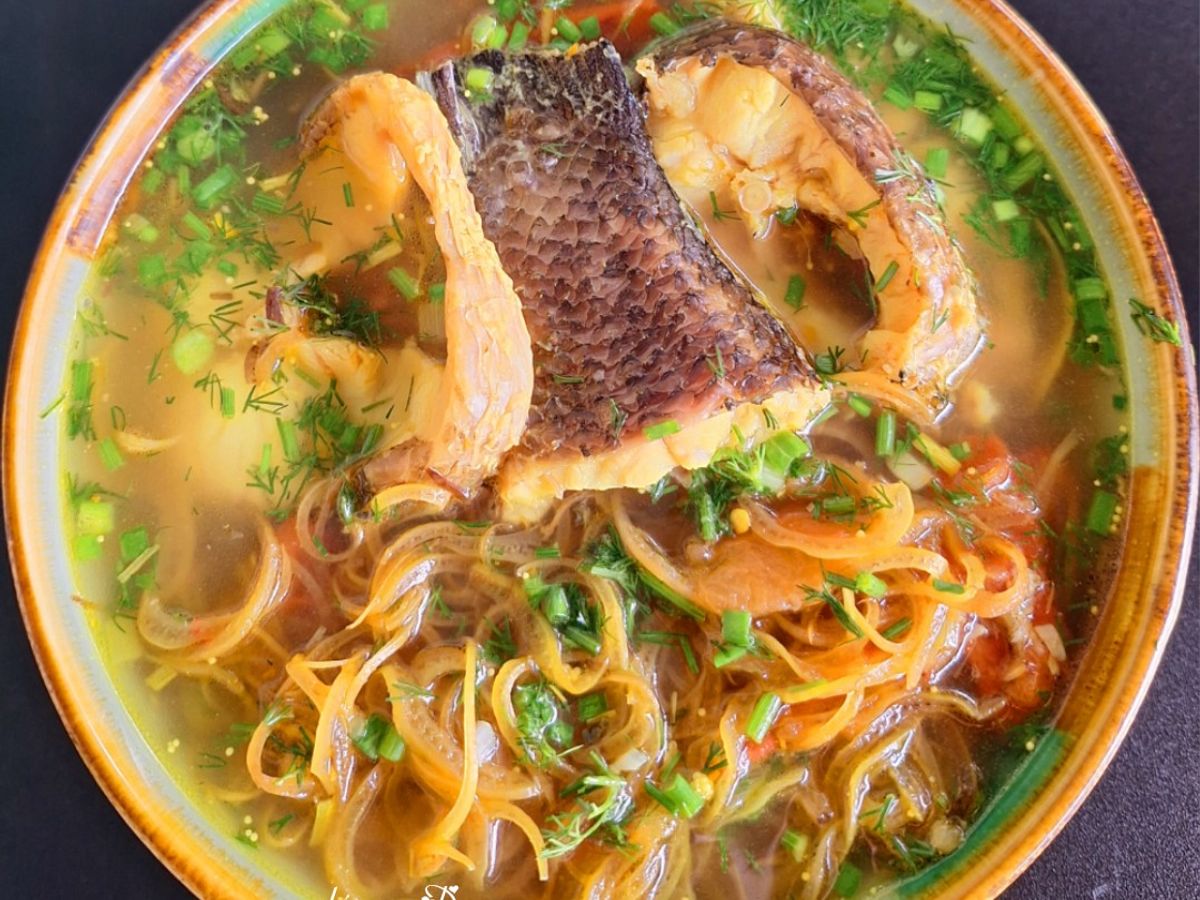 Canh hoa chuối cá lóc