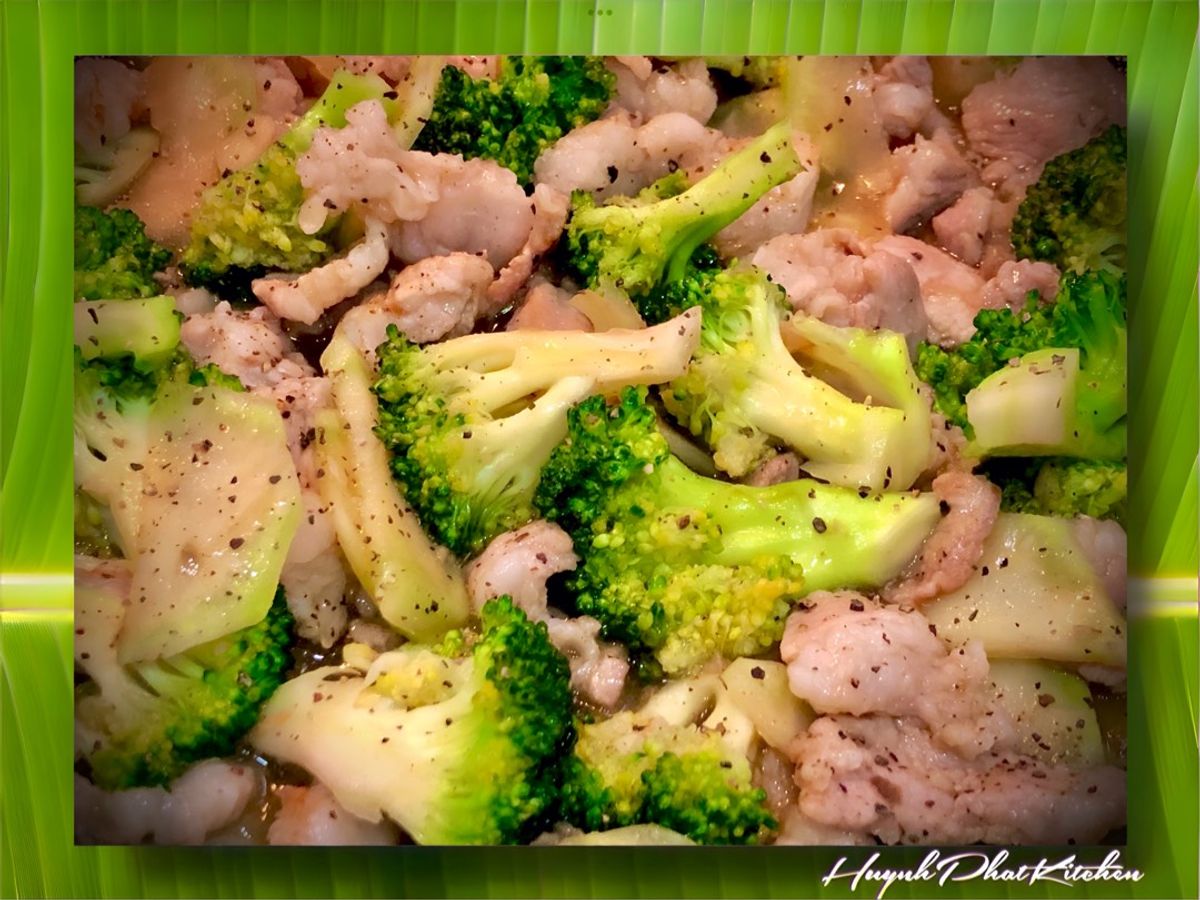 Bông Cải Xanh Xào Thịt