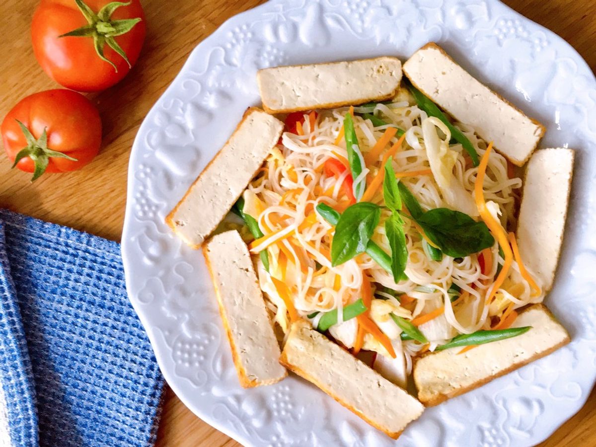 🌱 Mì Chũ Xào Rau Củ Chay (Vegan)