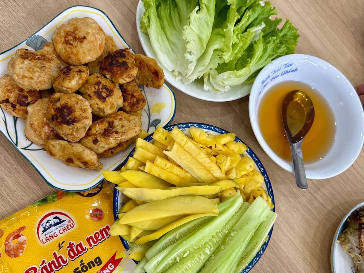 Chả ức gà rau củ