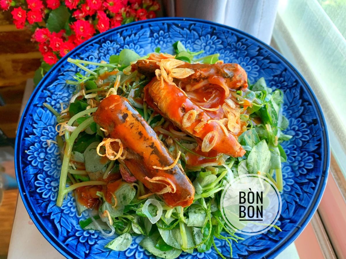 Rau Càng Cua Trộn Cá Mòi