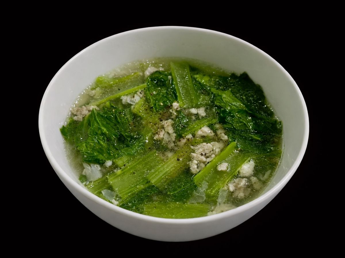 SP.0991 - Canh Cải Bẹ Xanh Nấu Thịt Bằm