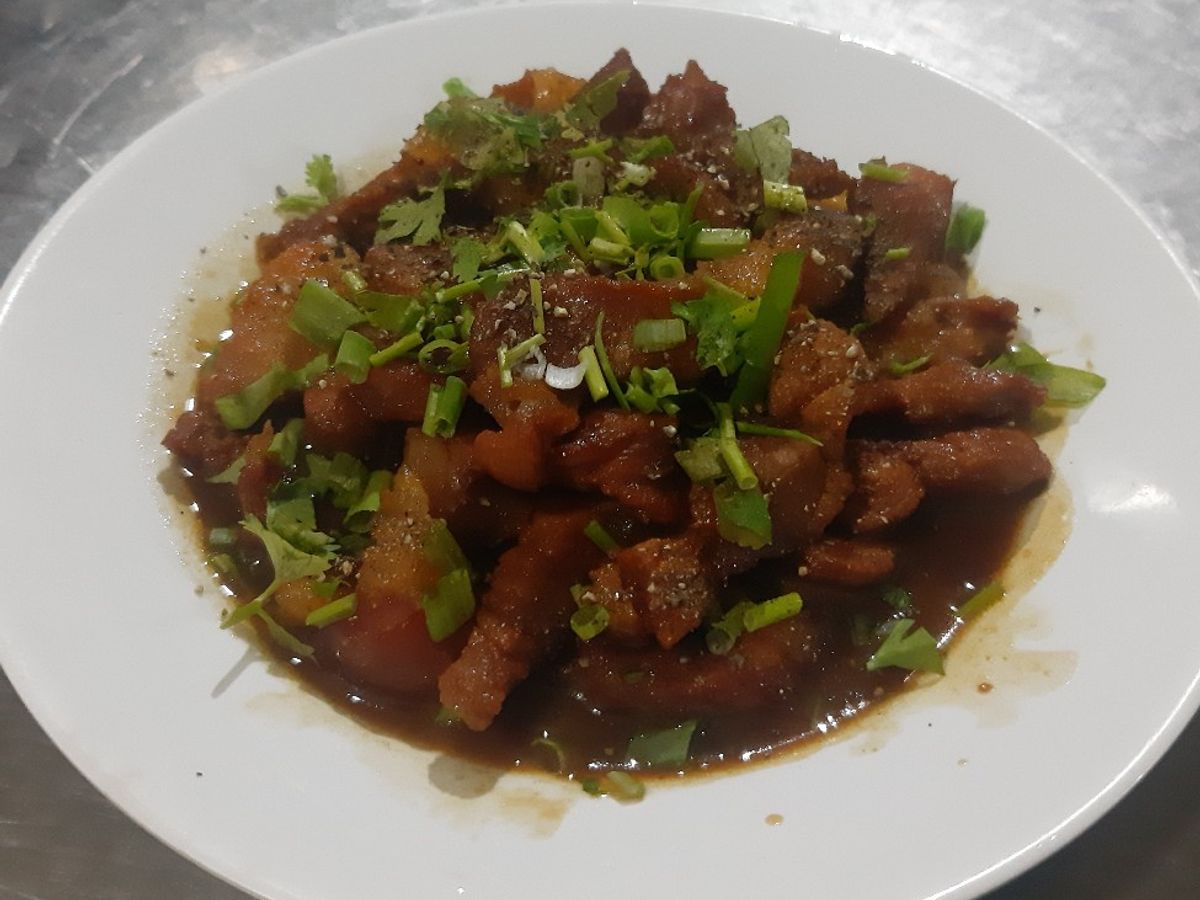 Thịt heo kho tiêu