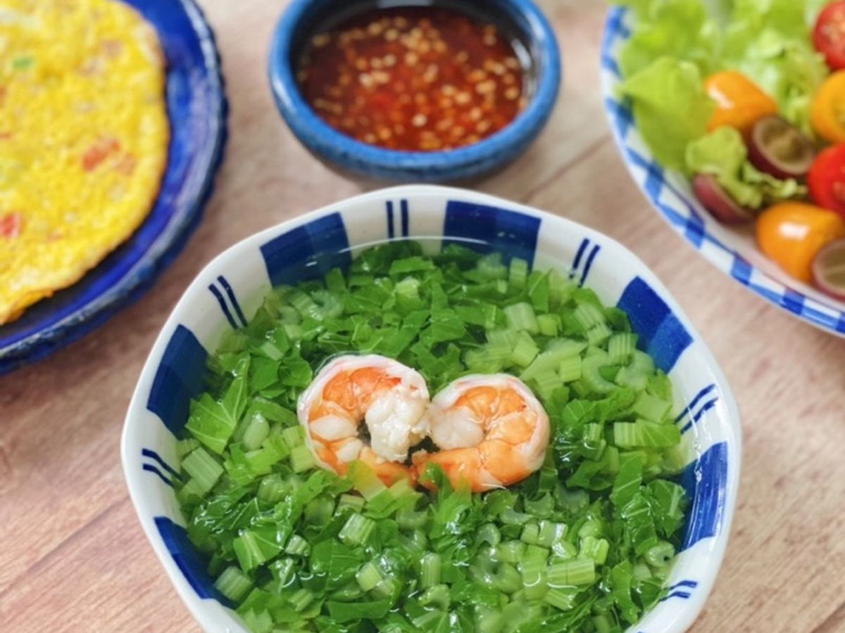 Canh Cải Nấu Tôm