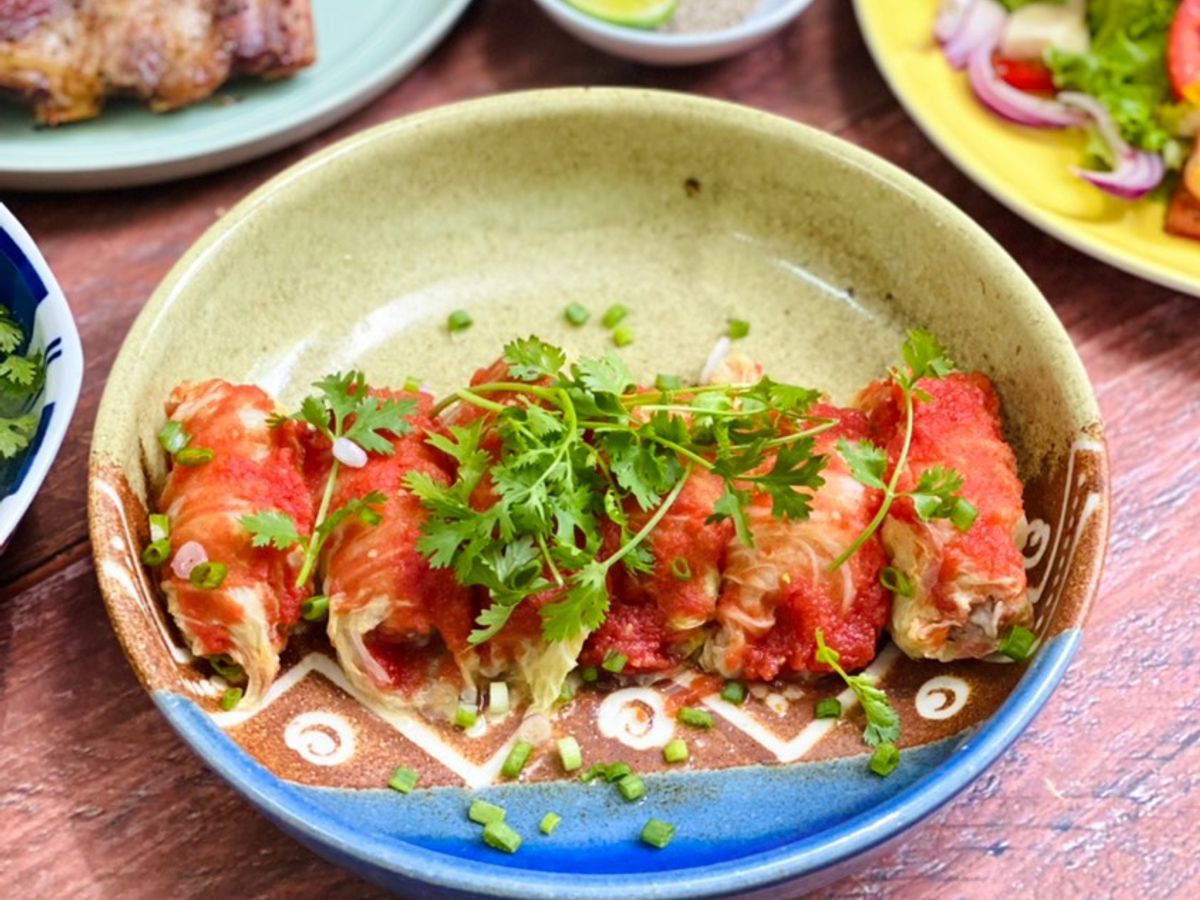 Cải Thảo Cuộn Thịt Hấp
