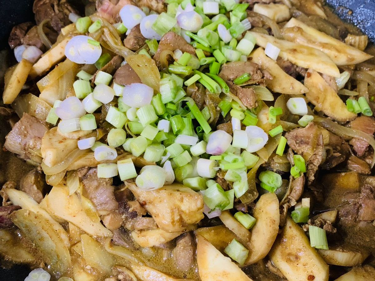 Nấm xào tim gan mề gà