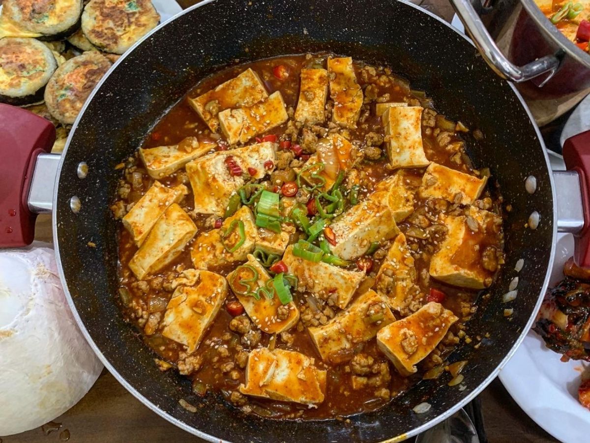 Đậu hũ rim Hàn Quốc - Mapo tofu