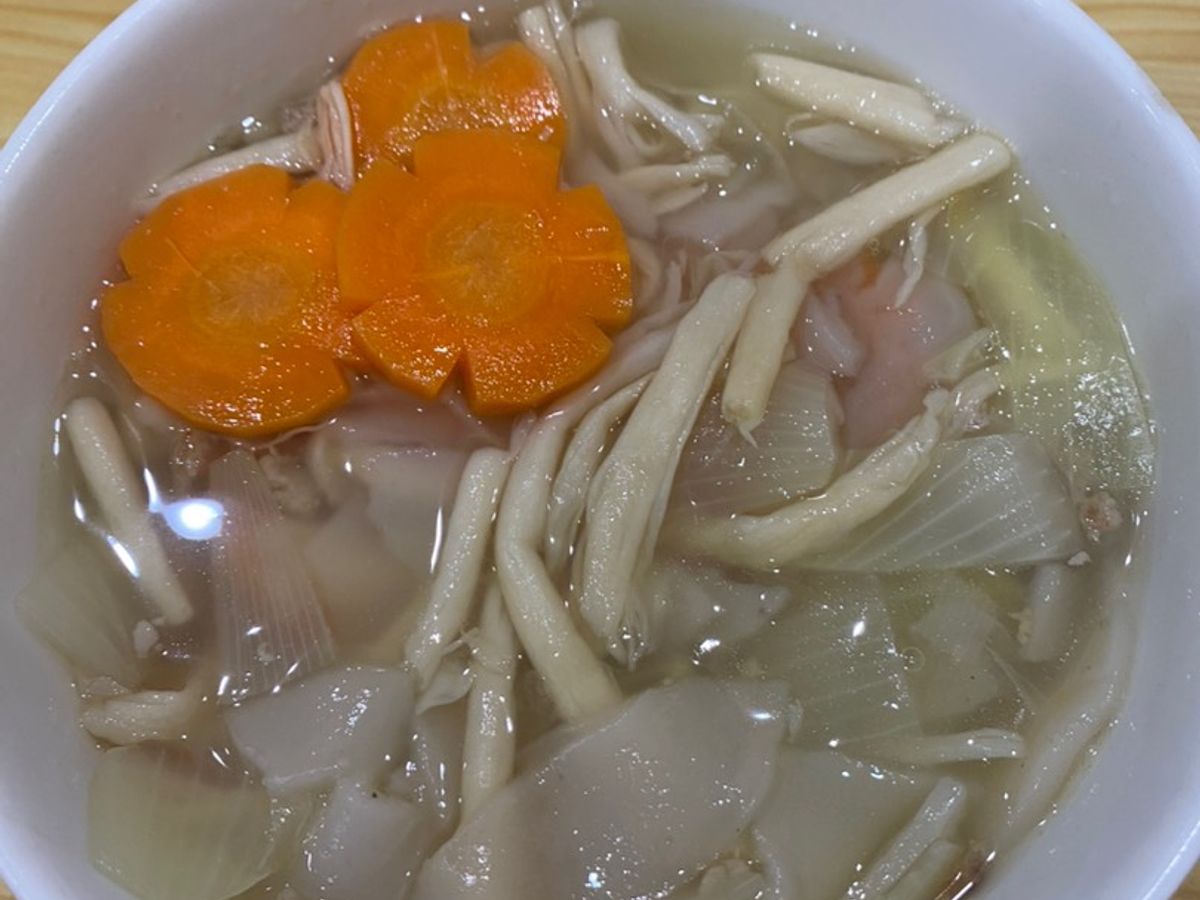 Bánh canh phồng tôm rau củ
