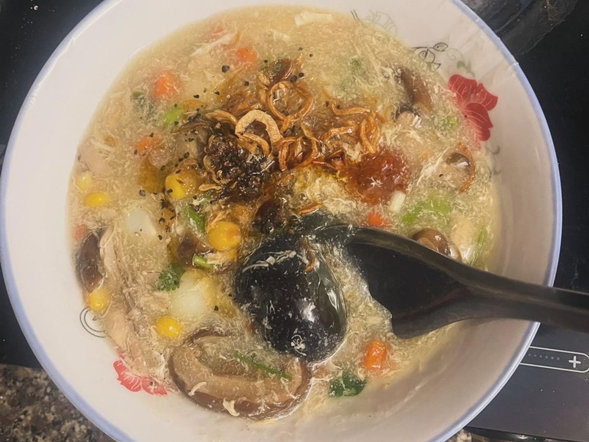 Súp gà nấm