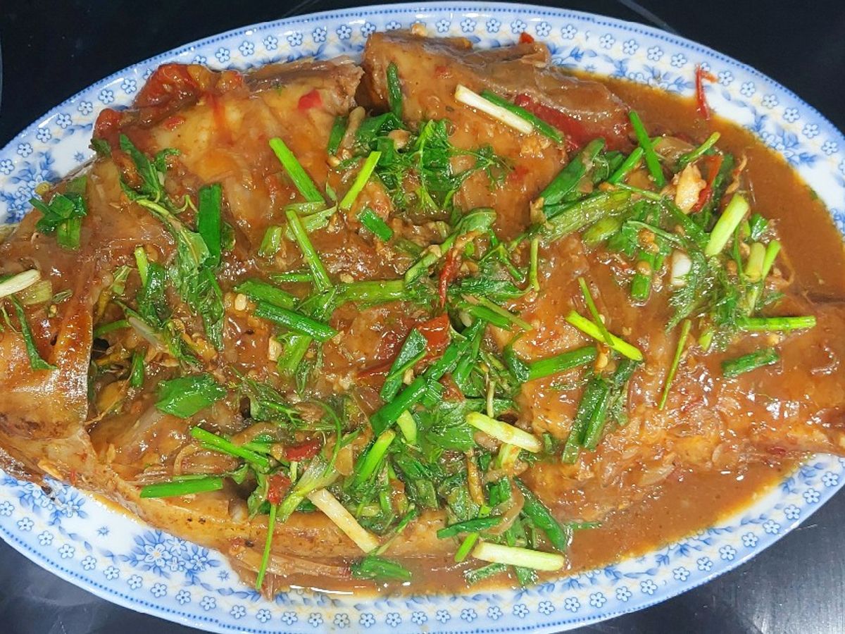 Cá diêu hồng um xì dầu