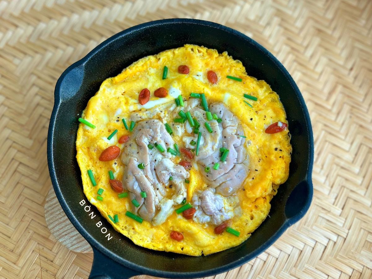 Óc Heo Chiên Trứng