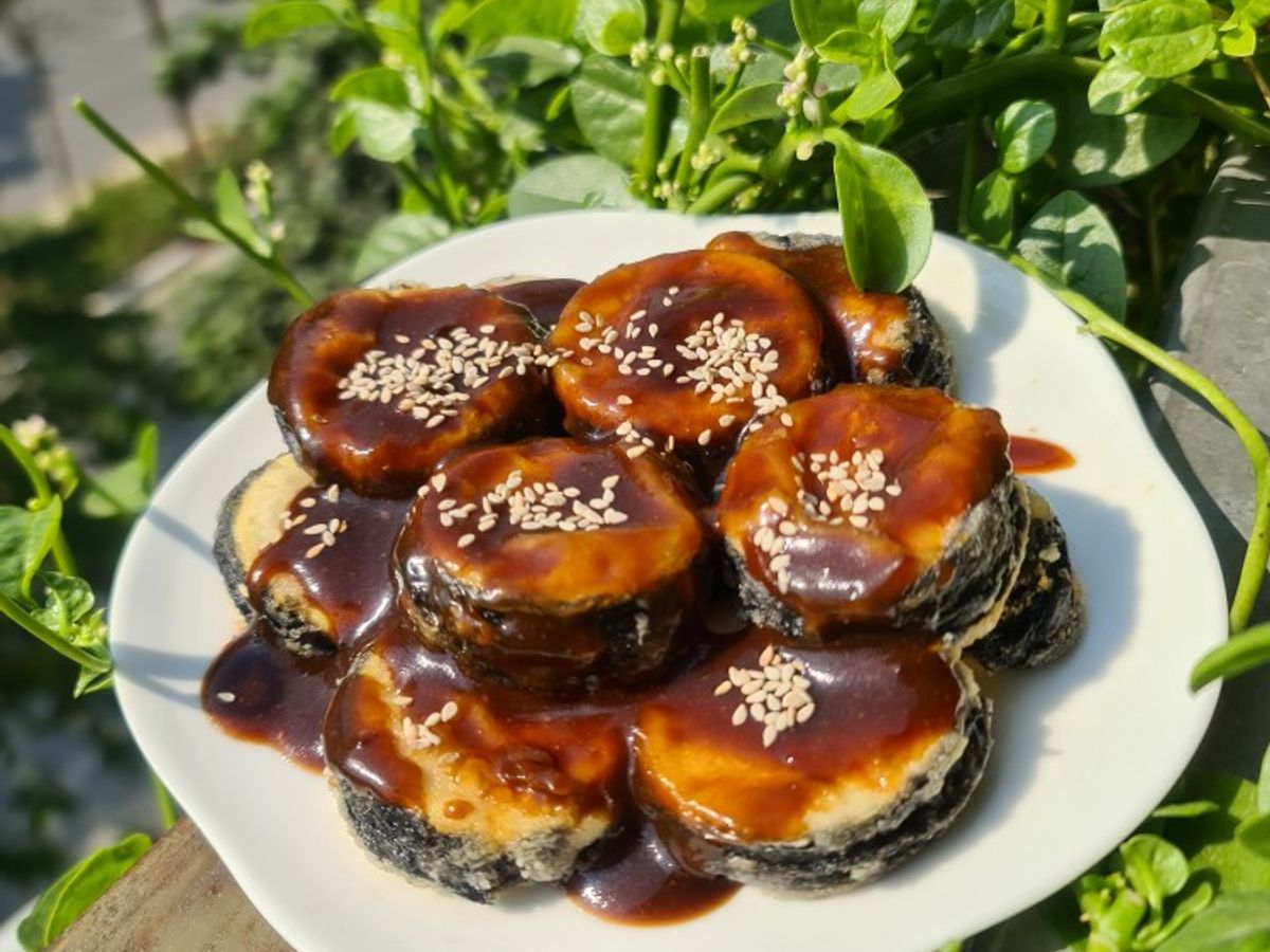 Đậu hũ non cuộn rong biển sốt Teriyaki 🍙